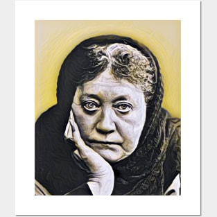 Helena Blavatsky Yellow Portrait | Helena Blavatsky Artwork 9 Posters and Art